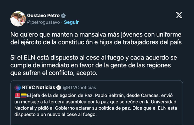 blog El Presidente Gustavo Petro reafirma su compromiso con la paz